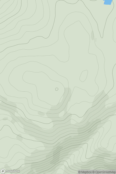 Thumbnail image for An Creachan [Oban to Loch Fyne] showing contour plot for surrounding peak